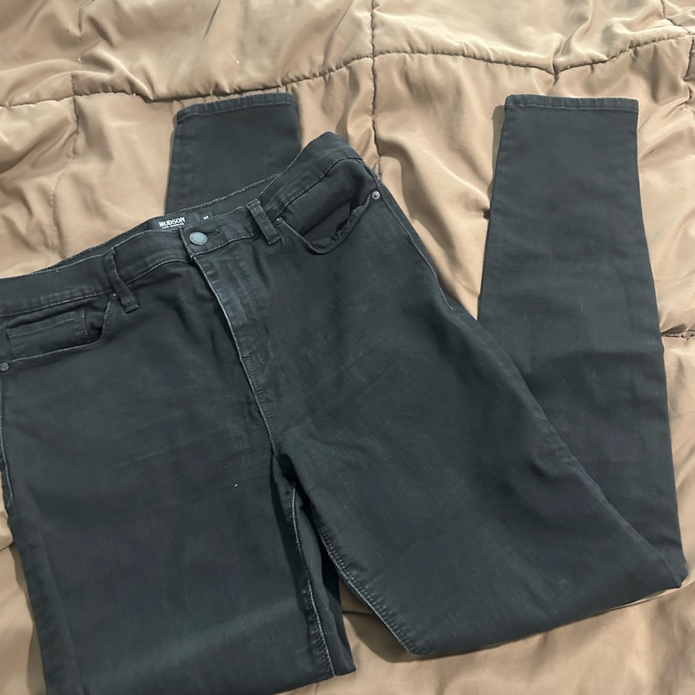 Hudson’s Black faded Denim skinny Jeans for women